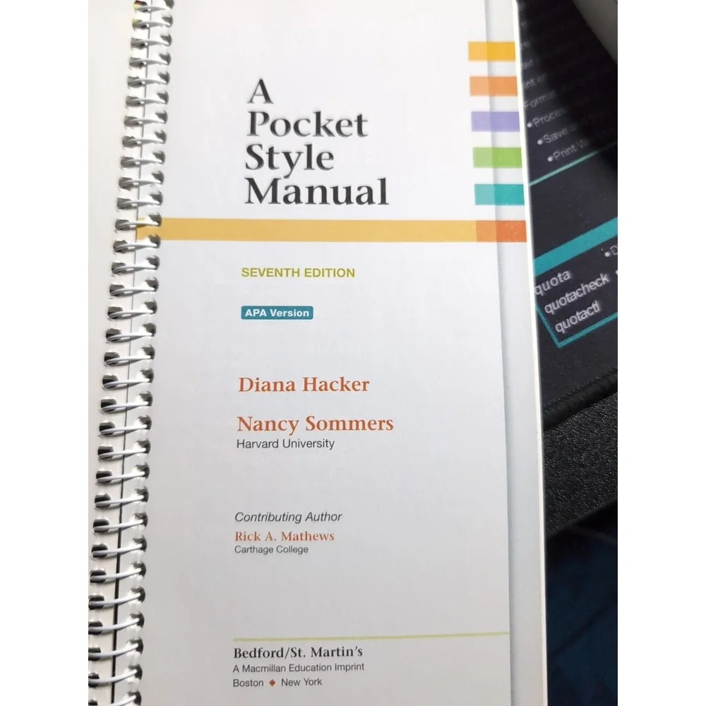 Pocket Style Manual, APA Version by Diana Hacker and Nancy Sommers‎ LR SHELF